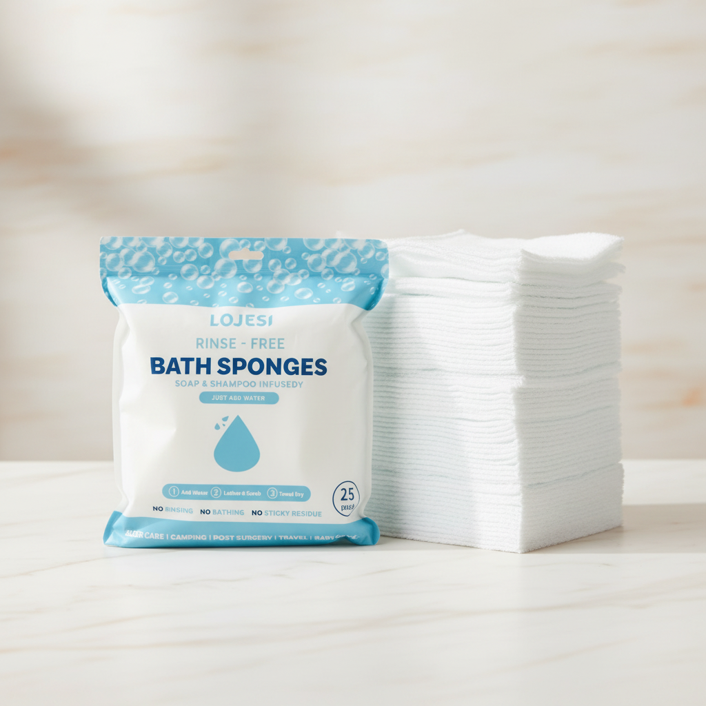 BubbleLux bubble bath towel generating rich foam lather on skin
