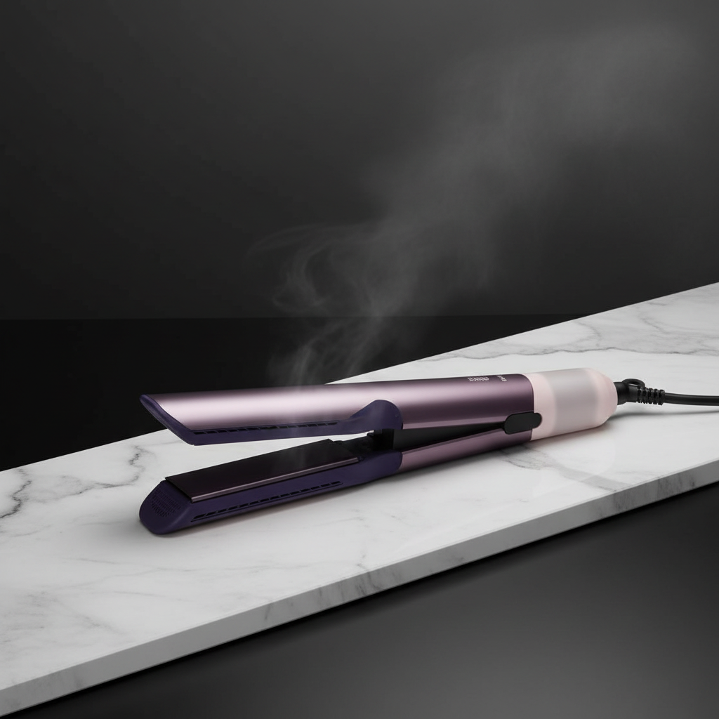 2-in-1 Professional Hair Straightener Dryer - Salon Results at Home